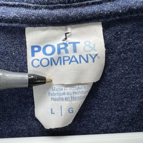 Innova Disc Golf Port & Company T Shirt Adult Size Large Navy Blue Double Sided - Picture 7 of 10